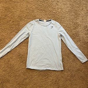 Gymshark light blue, long sleeve men’s top
